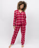 Haut de pyjama à carreaux super confortable Noél pour femme