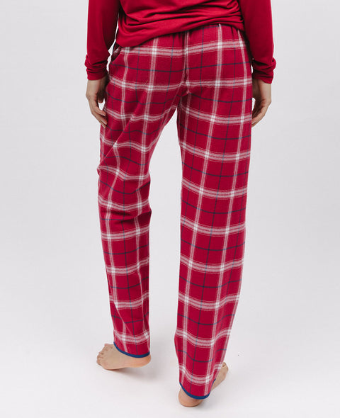 Noél Femme Bas de Pyjama Super Confortable à Carreaux