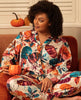 Maple Pumpkin Print Pyjama Top