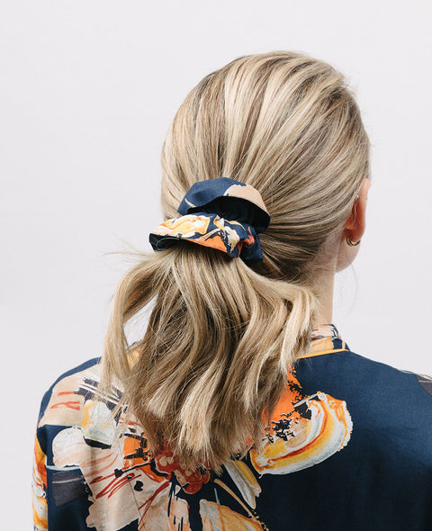 Cosmo Floral Print Scrunchie