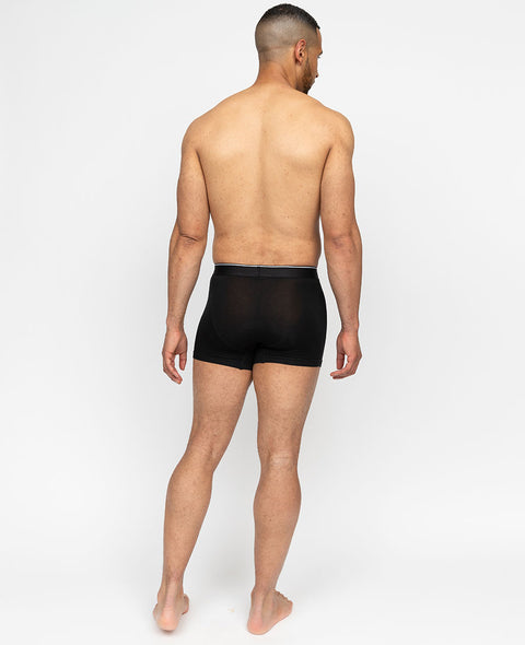 Schwarze Jersey-Modal-Boxershorts für Herren