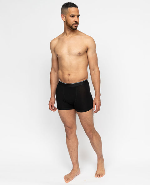 Mens Black Jersey Modal Trunk