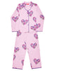 Valentina - Ensemble pyjama à imprimé cœur pour fille