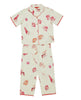 Shelly Mädchen-Pyjama-Set aus Jersey mit Muschelmuster