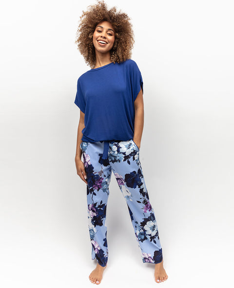 Madeline Slouch Jersey Top and Floral Print Pyjama Set