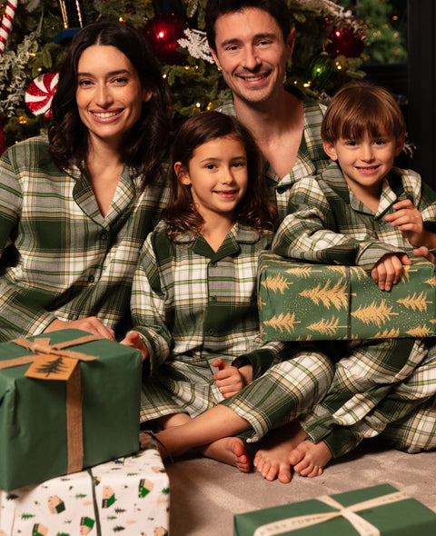 Fern Green Check Family Matching Pyjama Set