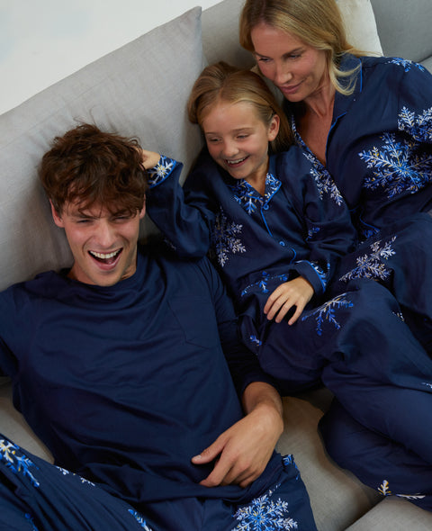 Frosty Snowflake Family Matching Pyjama Set