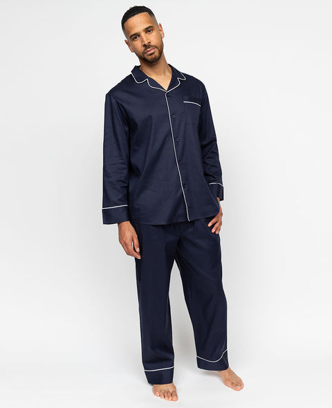 Mens Hotel Pyjamas Navy