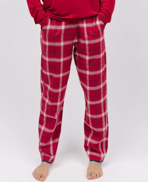 Noél Femme Bas de Pyjama Super Confortable à Carreaux