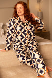 Taylor Damen Pyjama-Set mit großem Geo-Print