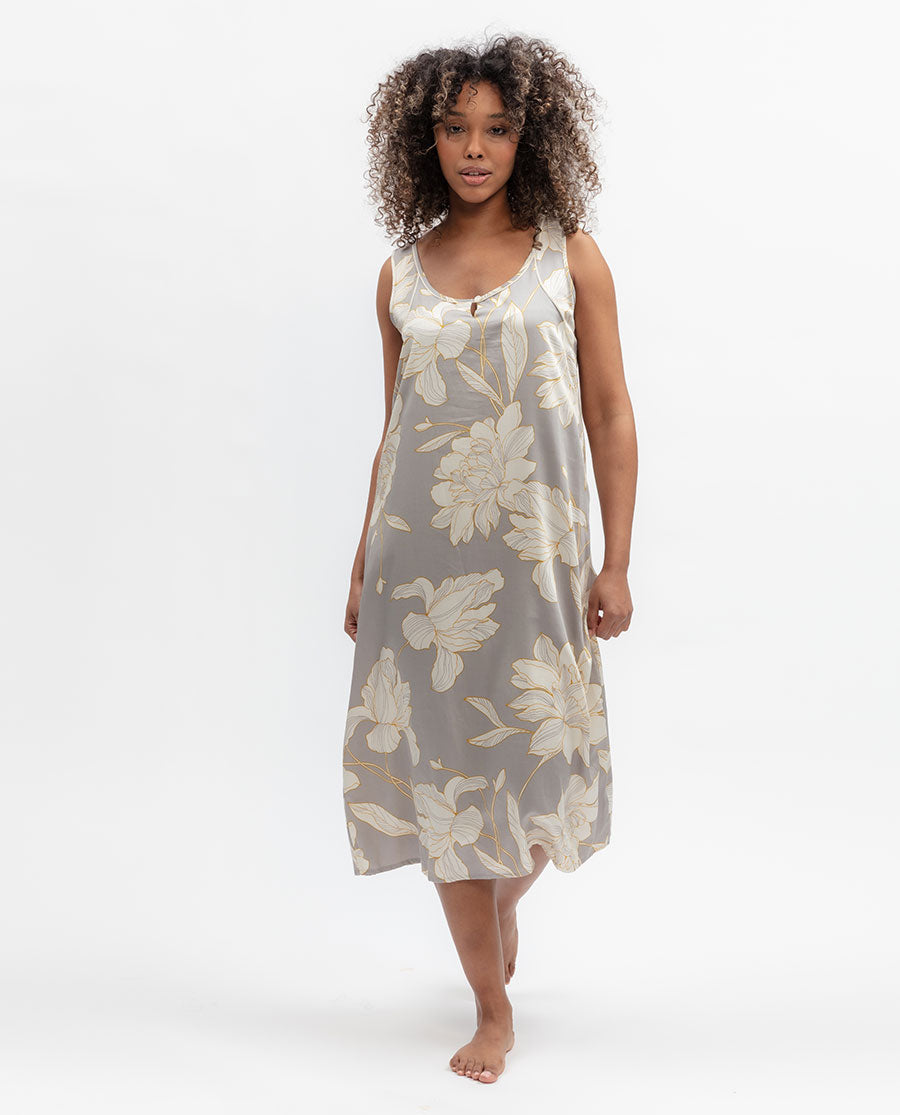 Victoria Floral Print Long Nightdress