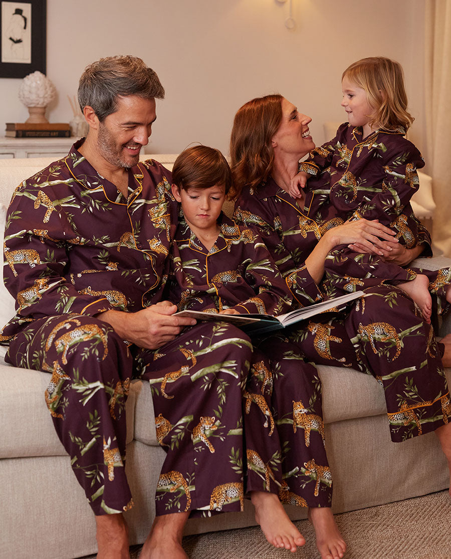 Wild Slumber Leopard Matching Family Pyjama Set
