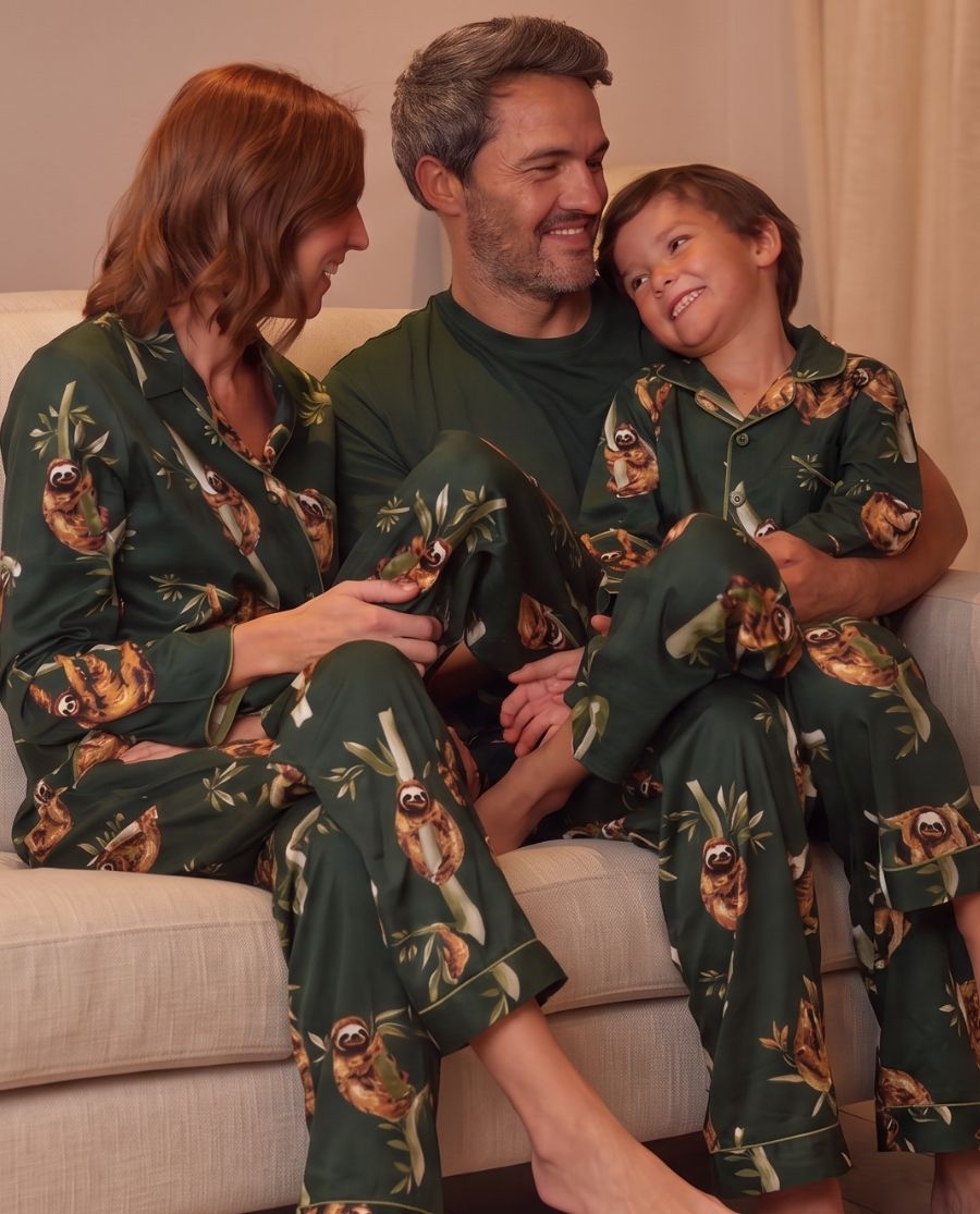 Ember Sloth Matching Family Pyjama Set