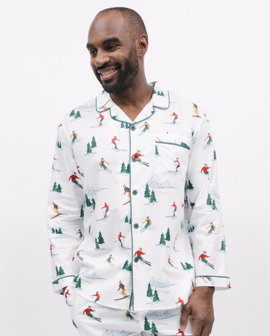 Whistler Mens Ski Print Pyjama Top