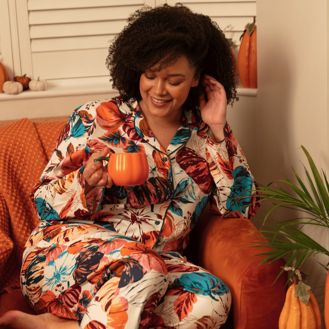 Pumpkin spice pajamas hotsell
