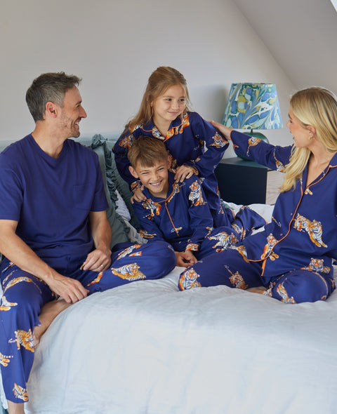Indigo Tiger Matching Family Pyjama Set