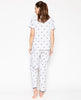 Jolene Stab Stitch Embroidered Pyjama Set