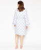 Jolene Stab Stitch Embroidered Short Dressing Gown
