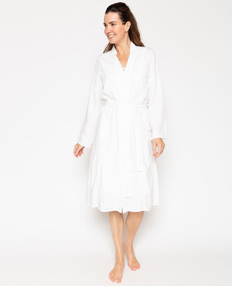 Vivien Embroidered Short Dressing Gown