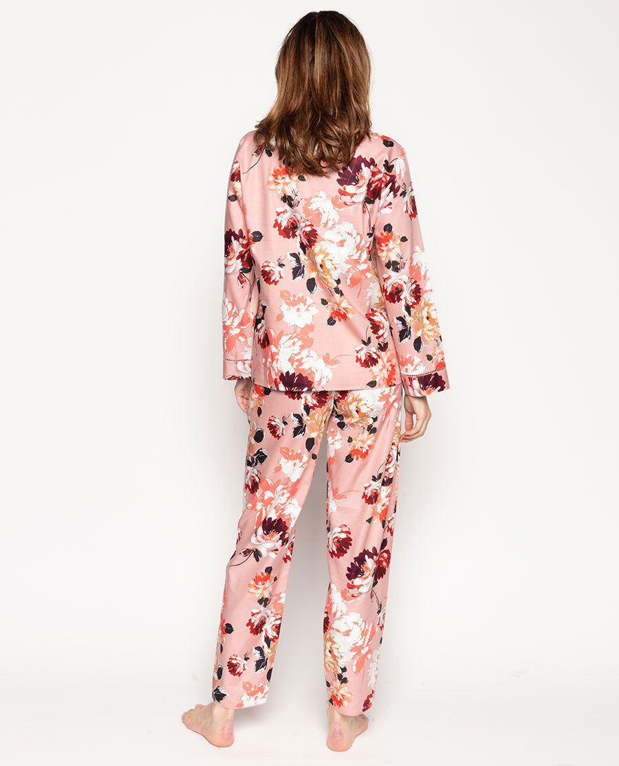 Lillian Pyjama-Set mit Blumenmuster und Spitzenbesatz Cyberjammies