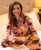 Lillian Pyjama-Set mit Blumenmuster und Spitzenbesatz