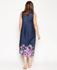 فستان نوم طويل بطبعة زهور من Jenna Lace-Trim