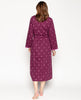 Sara Stab Stitch Embroidered Long Dressing Gown