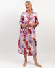 Maeve Lace Trim Floral Print Long Dressing Gown