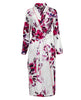 Delilah Lace Trim Floral Print Long Dressing Gown