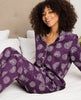 Pyjama-Oberteil mit Margo Pinecone-Print