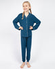 Maria Blaugrüner Jersey-Pyjama