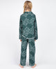Penny Emerald Green Ditsy Heart Print Pyjama Set