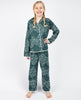 Penny Emerald Green Ditsy Heart Print Pyjama Set