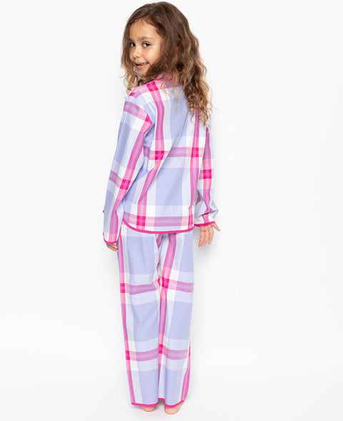 Pyjama à carreaux lilas Carrie