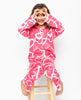 Pyjama rose à imprimé cœurs Mallory