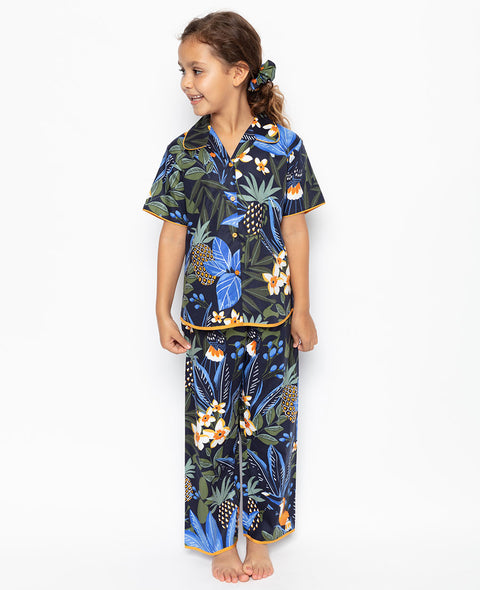 Pyjama à imprimé toucan Sierra bleu marine