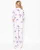 Tilly Pyjama-Set mit lilafarbenem Schildkröten-Print