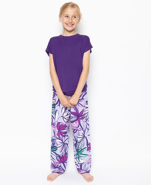 Tilly Jersey Top and Floral Print Pyjama Set