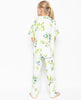 Gina Green Lime Print Pyjama-Set