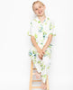 Gina Green Lime Print Pyjama Set