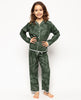 Imogen Pyjama-Set mit grünem Blattdruck