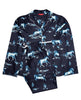 Verity Marineblaues Pyjama-Set mit Pferdedruck