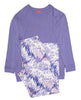 Camila Lilac Jersey Top and Animal Print Pyjama Set
