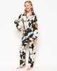 Beth Black Floral Print Pyjama Set