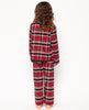 Windsor Mädchen Pyjama-Set mit super gemütlichem Karomuster in Rot