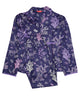 Violett-lila Pyjama-Set mit Walddruck