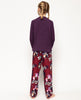 Clarissa Jersey-Oberteil und Pyjama-Set mit Blumendruck