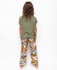 Savannah Girls Slouch Jersey Top And Safari Print Pyjama Set
