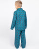 Lewis Teal Geo Print Pyjama Set