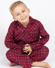 Pyjama à imprimé cachemire bordeaux Frankie